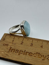 Larimar Ring Size 7 - "I allow myself to express my inner femininity".