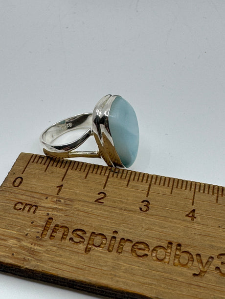 Larimar Ring Size 7 - "I allow myself to express my inner femininity".