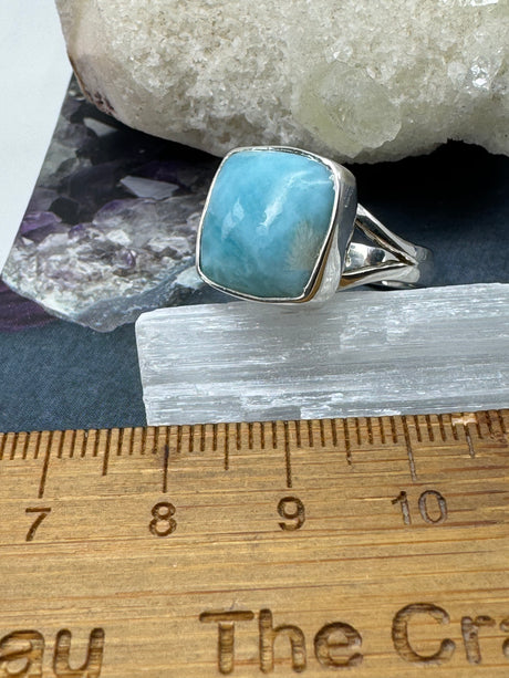 Larimar Ring Size 7 - "I allow myself to express my inner femininity".