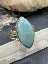 Larimar Ring Size 7 - "I allow myself to express my inner femininity".