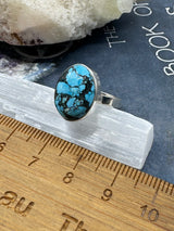 Tibetan Turquoise Ring Size 7 - "I express myself from a place of calmness, love, and truth."