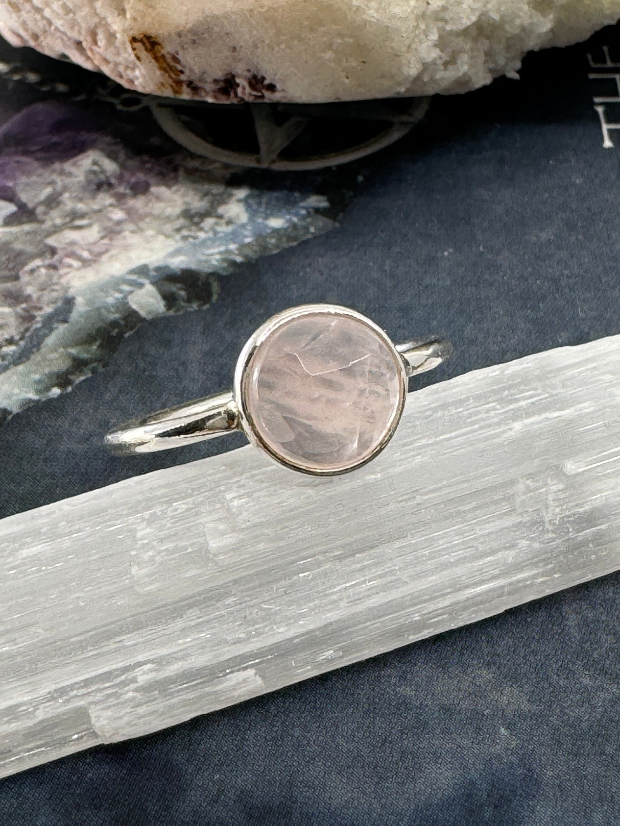 Rose Quartz Ring Size 7 - "I radiate love, beauty, confidence, and grace."