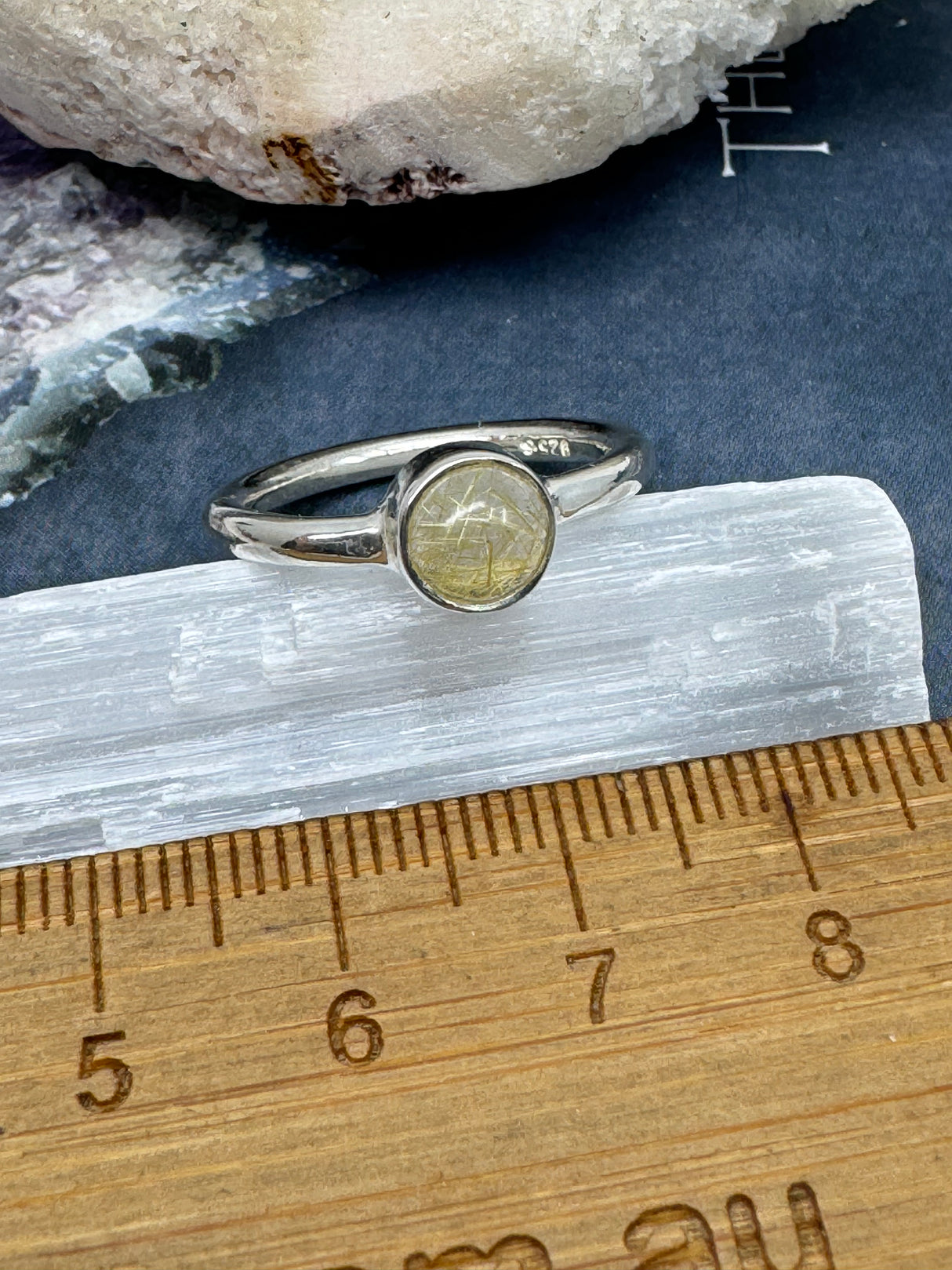 Golden Healer Ring Size 7 - “Healing light surrounds me”.