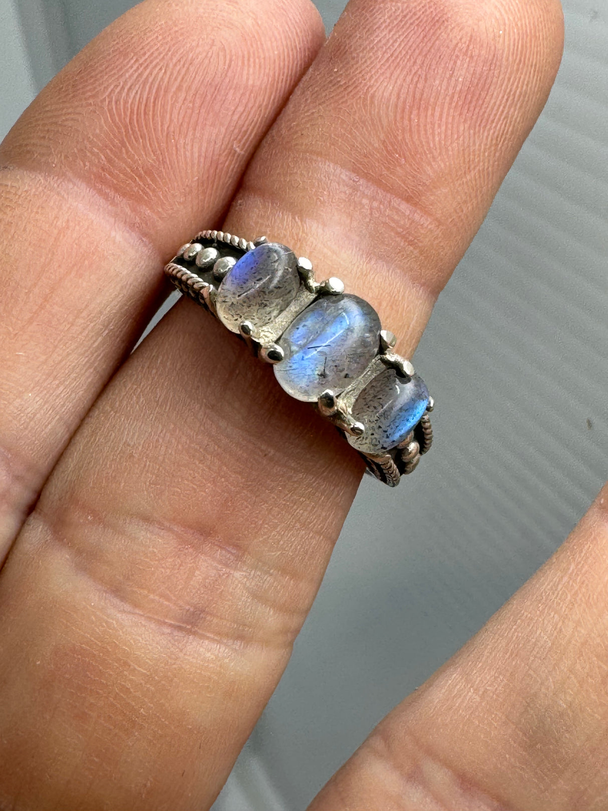 Labradorite Ring Size 7 - “I welcome change and transformation into my life.”