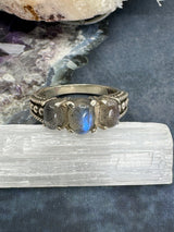 Labradorite Ring Size 7 - “I welcome change and transformation into my life.”