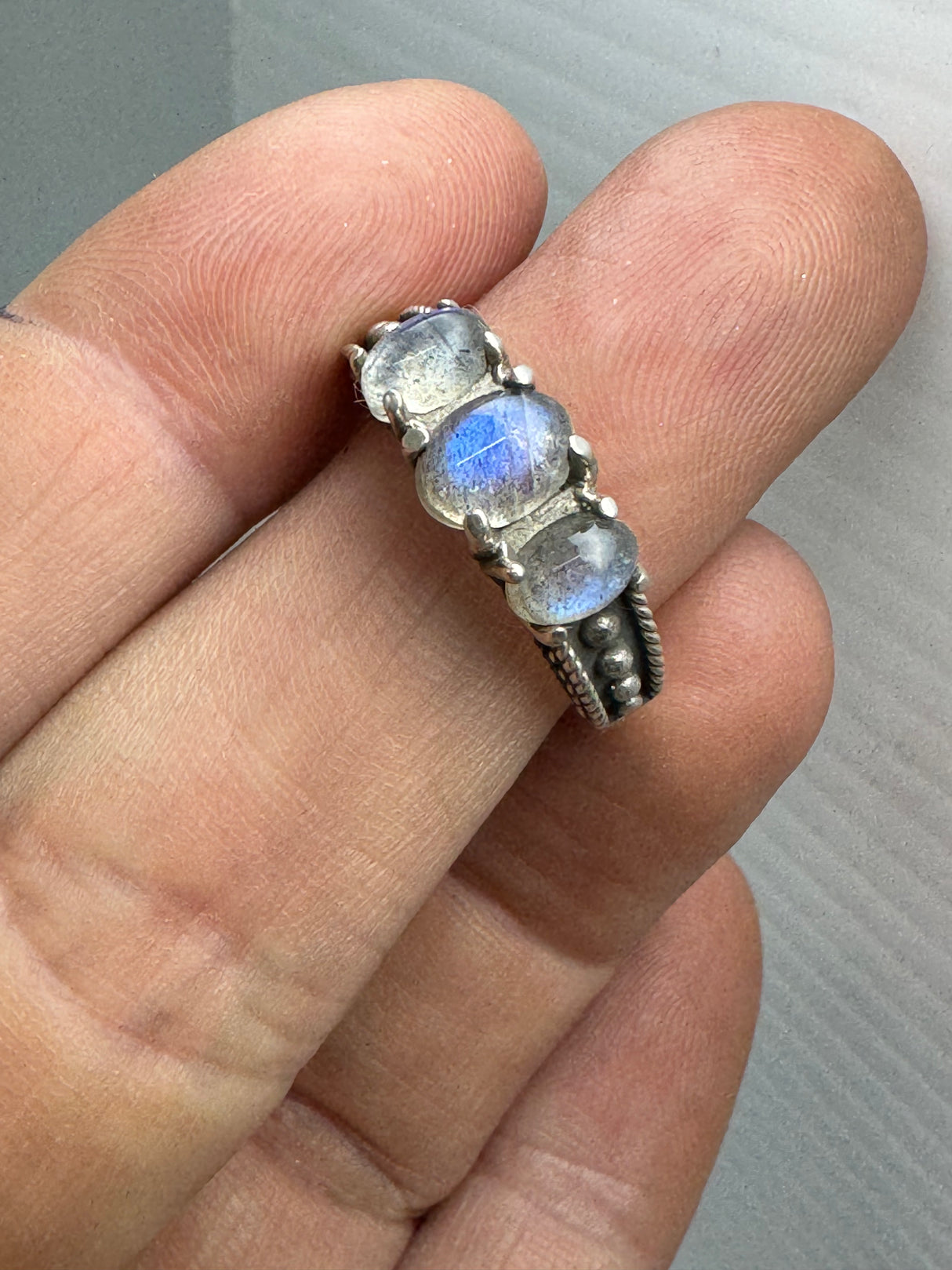 Labradorite Ring Size 7 - “I welcome change and transformation into my life.”