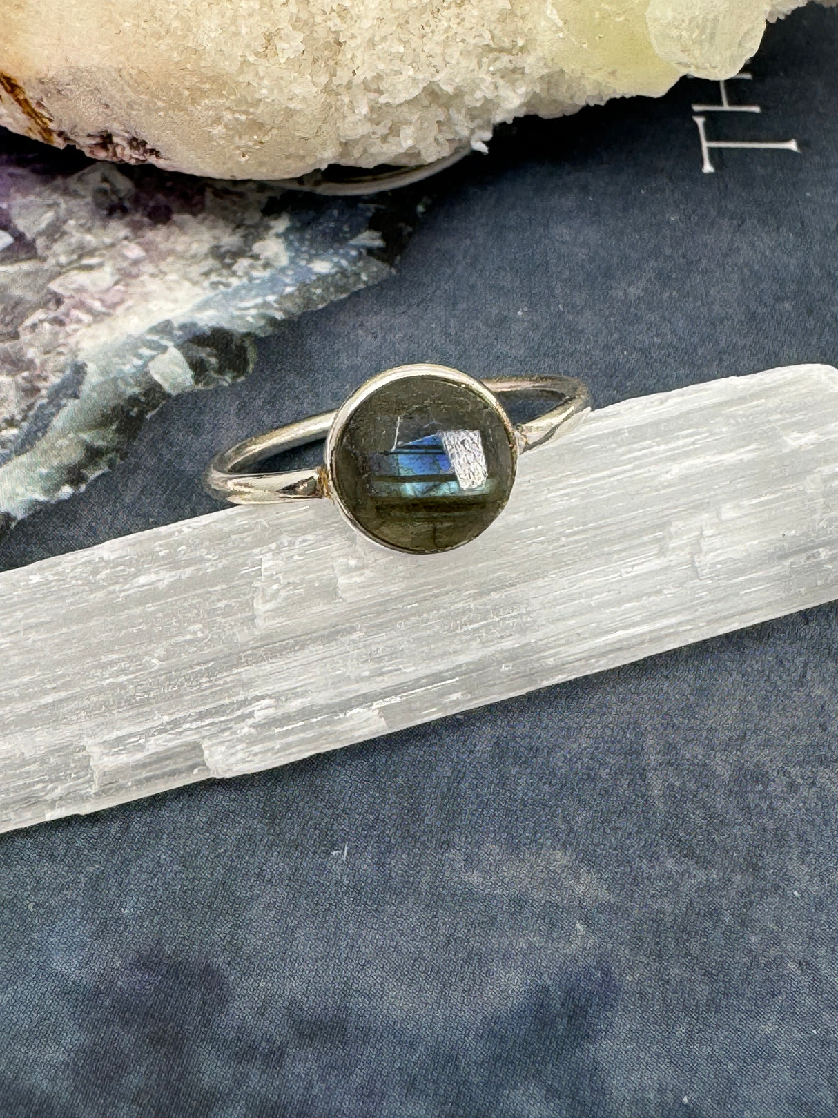 Labradorite Ring Size 7 - “I welcome change and transformation into my life.”