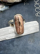 Rhodocroscite Silver Ring Size 7 - "My mind, body, and spirit are protected and grounded."