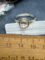 Clear Quartz Ring Size 7.5 - “I have the power to manifest all my dreams and desires”.