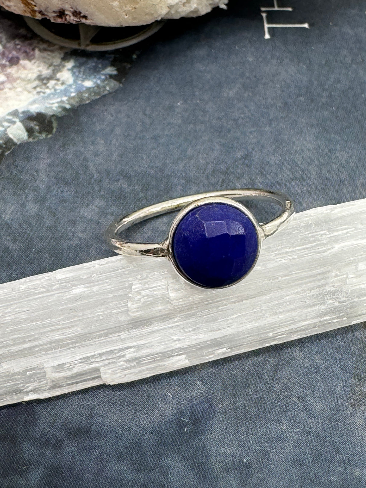 Lapis Lazuli Ring Size 7 - “I will stand up for what is right and speak my truth”.