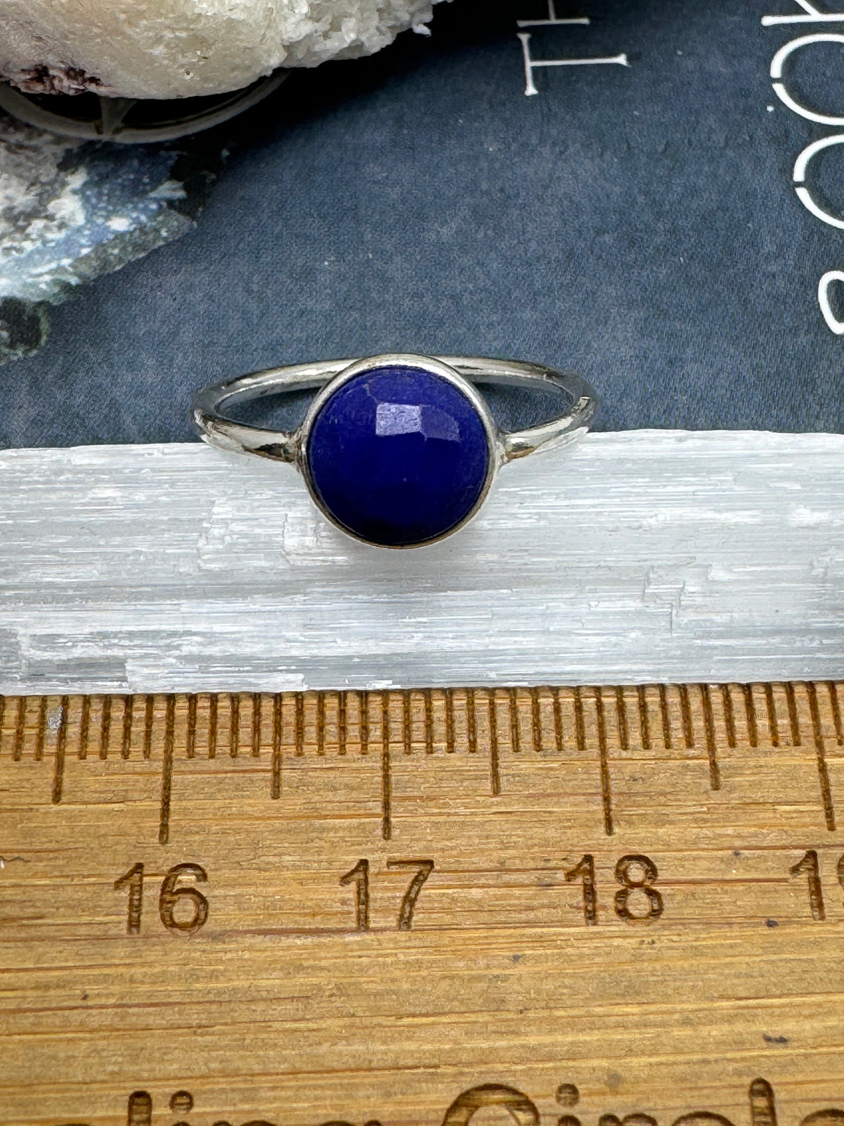 Lapis Lazuli Ring Size 7 - “I will stand up for what is right and speak my truth”.