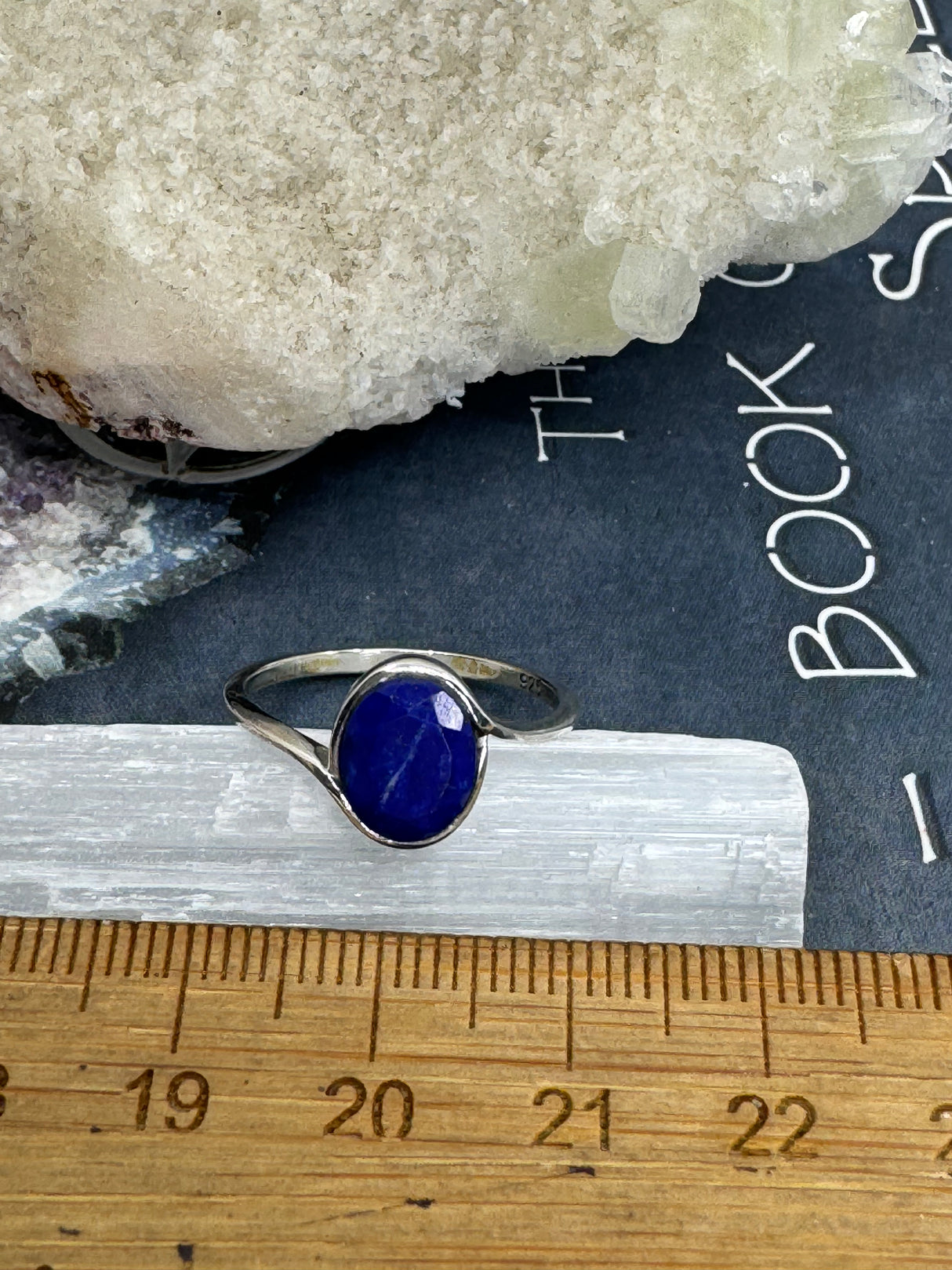 Lapis Lazuli Ring Size 7 - “I will stand up for what is right and speak my truth”.