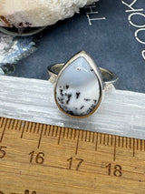 Dendritic Agate Ring Size 7  - Earth Healer