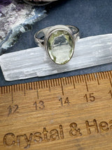 Green Amethyst Silver Ring Size 7 - “I trust my intuition and allow it to guide me each day”’ (Copy)