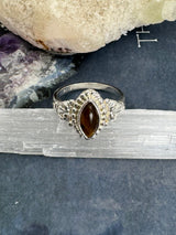 Tiger Eye Gold Ring Size 7 - "I have the strength to overcome challenges and setbacks."