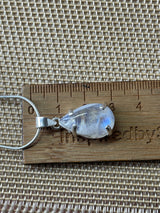 Moonstone Rainbow Silver Pendant & Chain