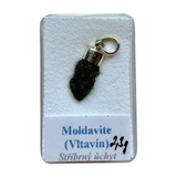 Moldavite Silver Pendant #5 2.3g - Transformation & Protection