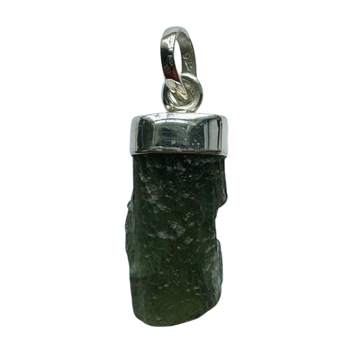 Moldavite Silver Pendant #6 2.3g - Transformation & Protection