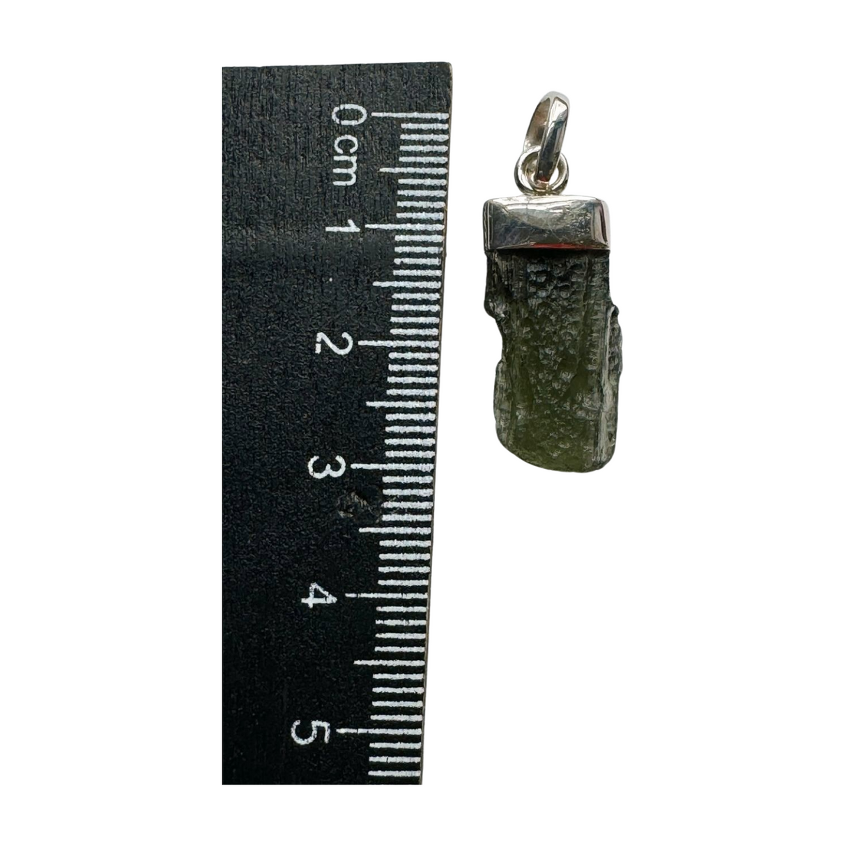 Moldavite Silver Pendant #6 2.3g - Transformation & Protection