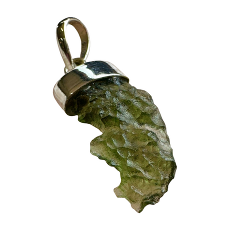 Moldavite Silver Pendant #7 2.3g - Transformation & Protection