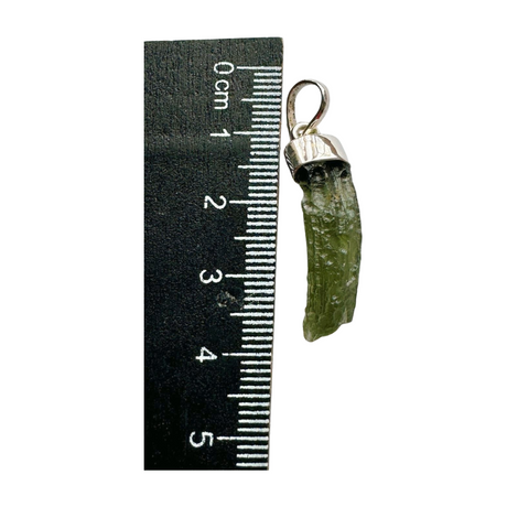 Moldavite Silver Pendant #8 2.4g - Transformation & Protection