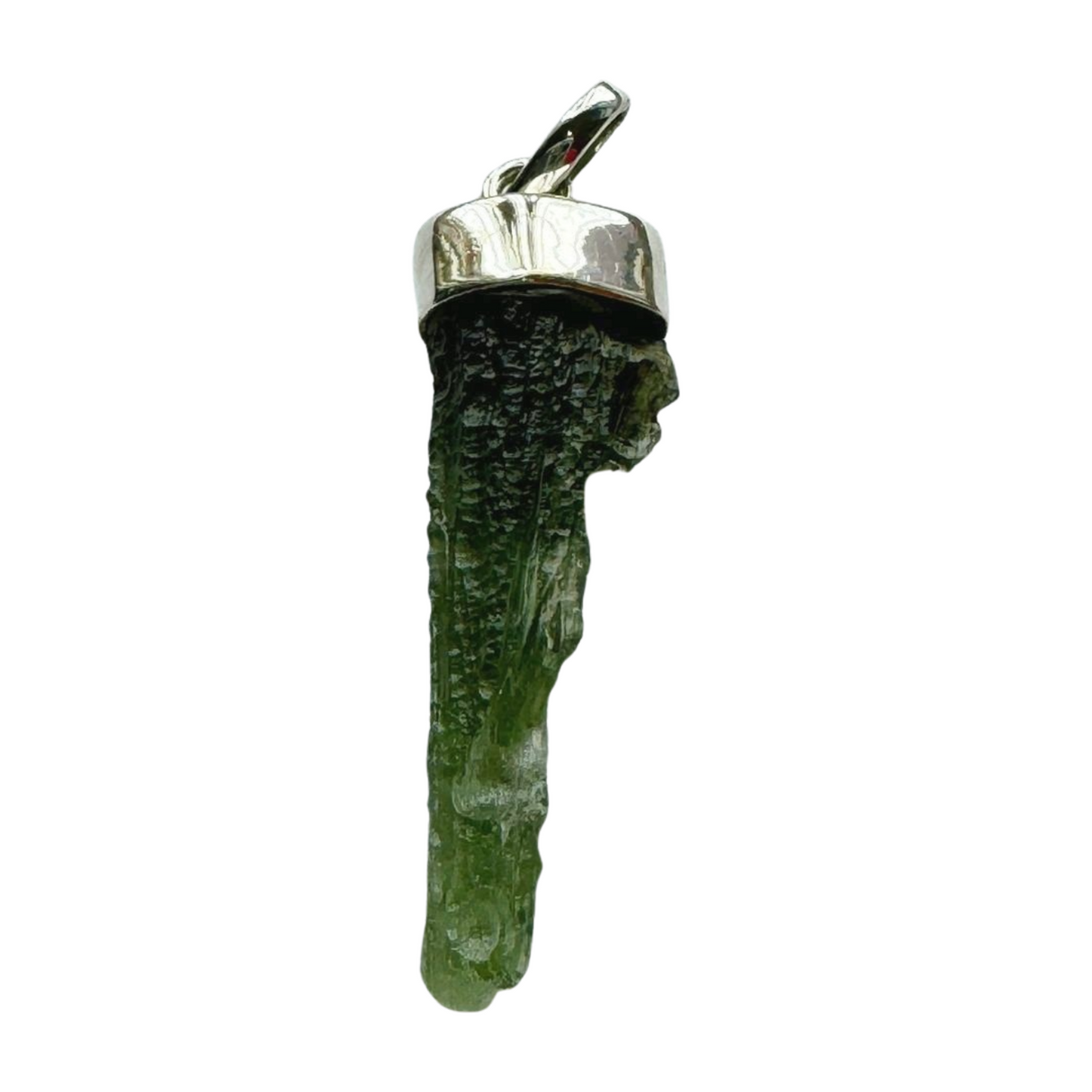 Moldavite Silver Pendant #9 2.5g - Transformation & Protection