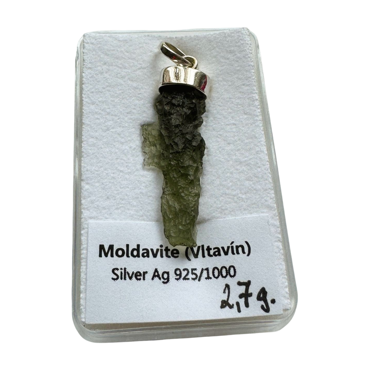 Moldavite Silver Pendant #11 2.7g- Transformation & Protection