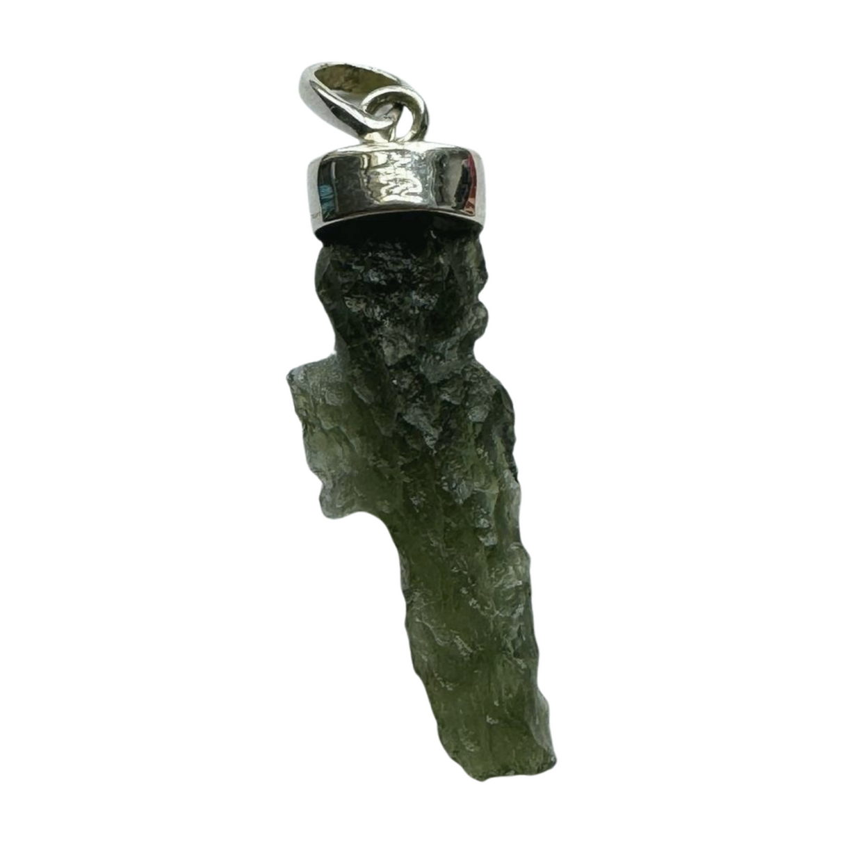 Moldavite Silver Pendant #11 2.7g- Transformation & Protection