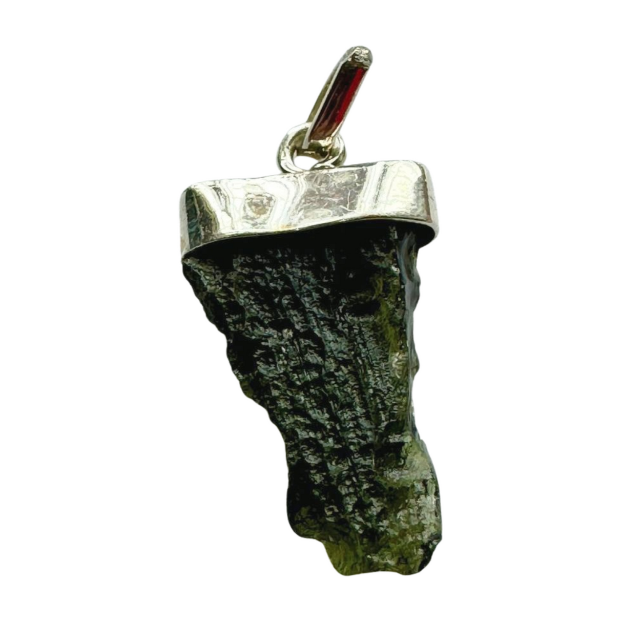 Moldavite Silver Pendant #12 2.8g- Transformation & Protection