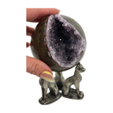 Amethyst Cluster Sphere 614g - Intuition & Protection