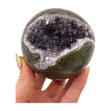 Amethyst Cluster Sphere 614g - Intuition & Protection