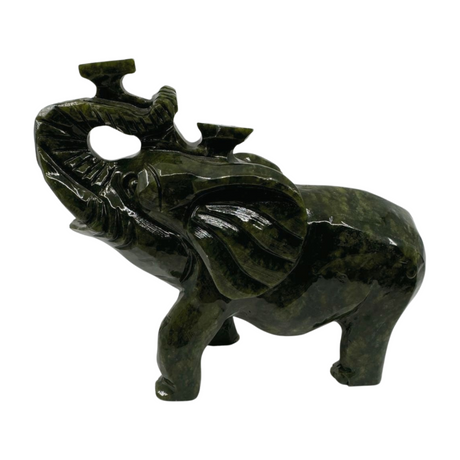 Jade Elephant Carving 2082g. Luck