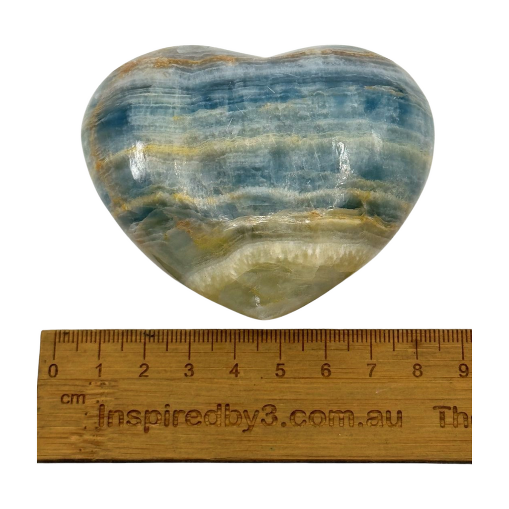 Blue Onyx Heart - Peace. Happiness.