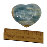 Blue Onyx Heart - Peace. Happiness.