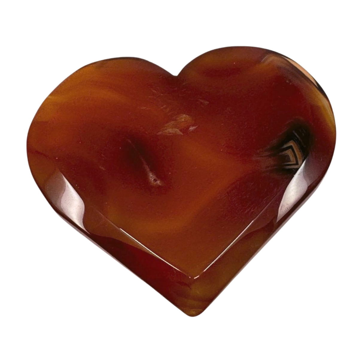 Carnelian Heart 159g - "I am full of creative energy and new ideas."