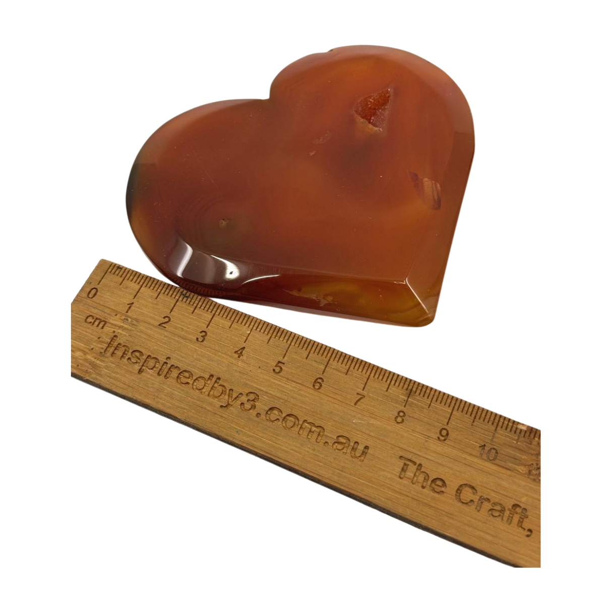 Carnelian Heart 159g - "I am full of creative energy and new ideas."