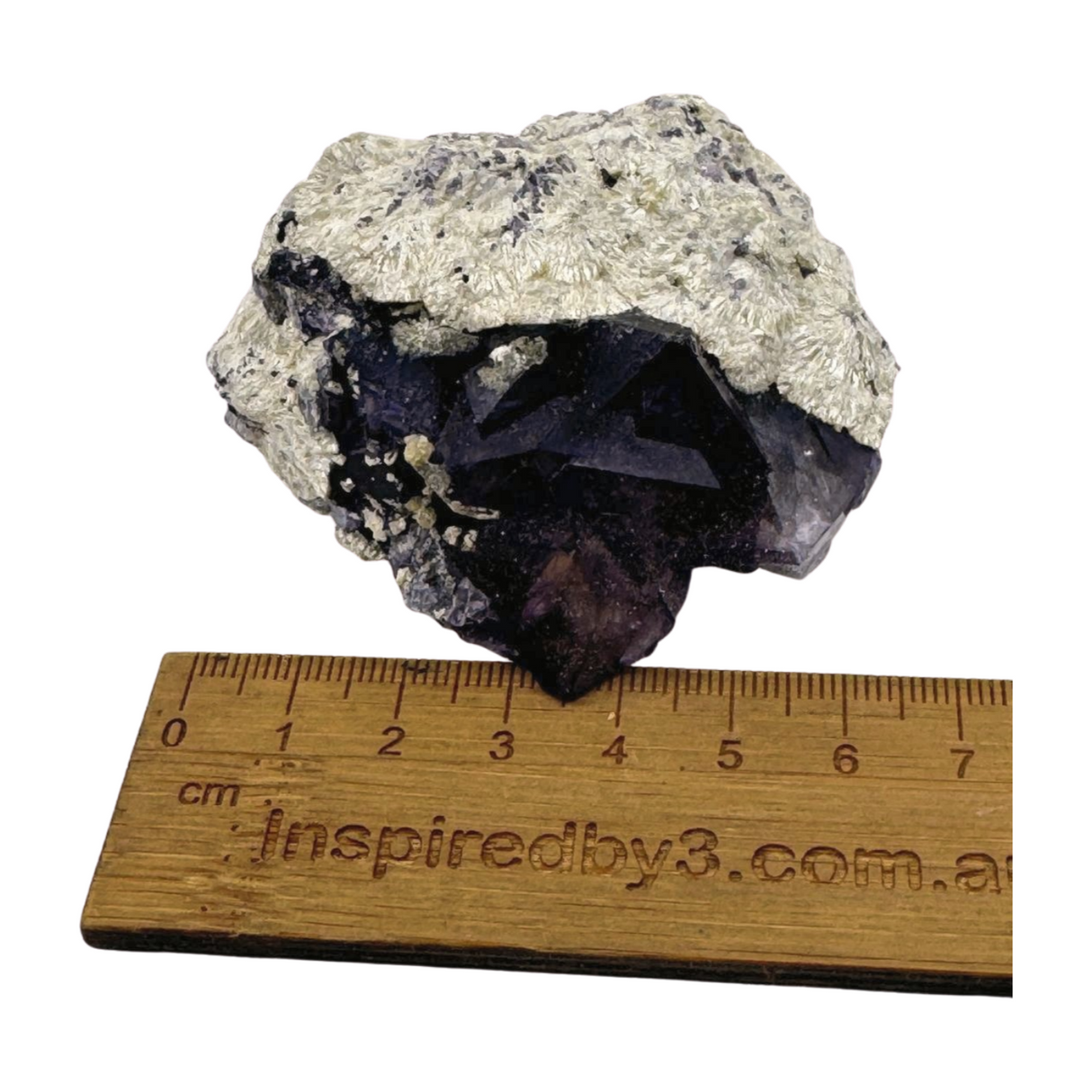 Purple Fluorite with Pyrite RARE - “ I am connected to my inner guidance”.