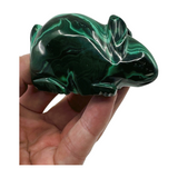 Malachite Mouse Hand-carved - Amplifies Energy