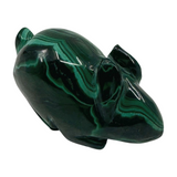 Malachite Mouse Hand-carved - Amplifies Energy