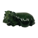 Serpentine Hippo Carving - "I allow healing energy to flow through me easily and freely."