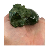 Serpentine Hippo Carving - "I allow healing energy to flow through me easily and freely."