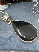 Shungite Silver XL Pendant & Chain - “I am shielded from negative energy influences’.