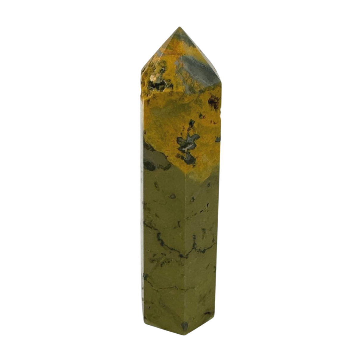 Bumble Bee Jasper Point 109g -  "I am ready to manifest my greatest dreams and desires."