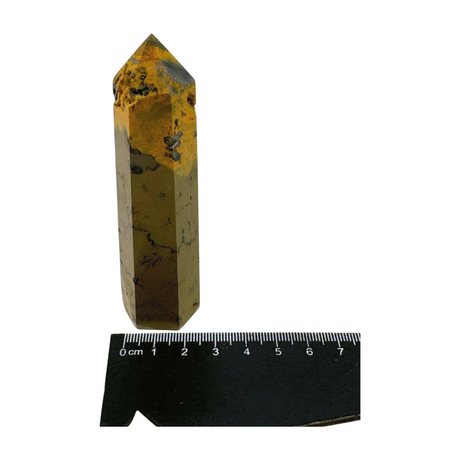 Bumble Bee Jasper Point 109g -  "I am ready to manifest my greatest dreams and desires."