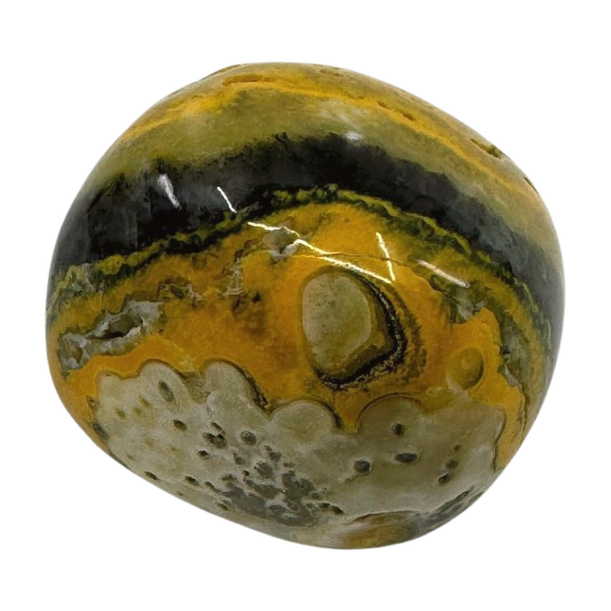 Bumble Bee Jasper Nugget -  "I am ready to manifest my greatest dreams and desires."