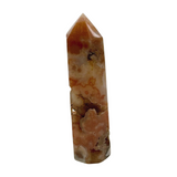 Flower Agate Point 87g - "I am living life to the fullest and reaching my potential."