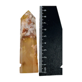 Flower Agate Point 68g - "I am living life to the fullest and reaching my potential."