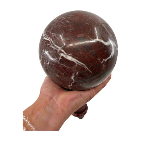 Red Onyx Large Sphere  4.72kilos -  Dismisses Negative Energies