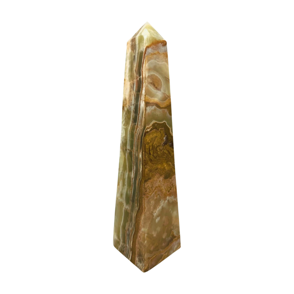 Green Onyx Tower. Large 6.4kilos  41cm - Inner Strength. Stress Relief.