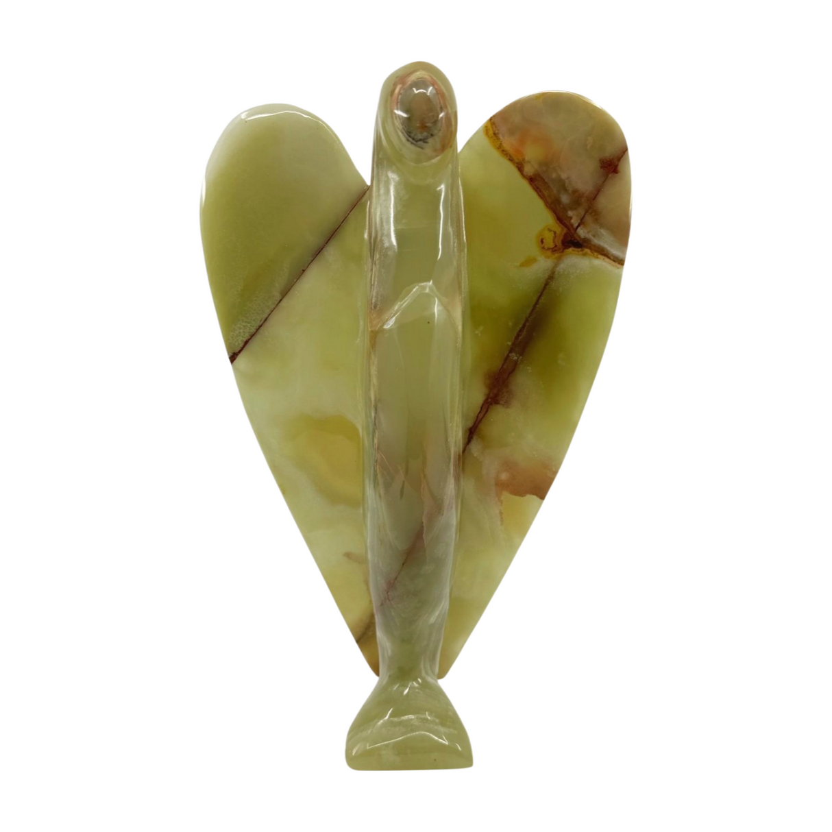 Green Onyx Angel Carving. Large 3kilos 36cm  - Inner Strength. Stress Relief.